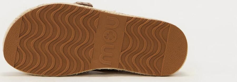 MOU Slippers Dames Jute Sandal Maat: 41 Materiaal: Suède Kleur: Bruin - Foto 12