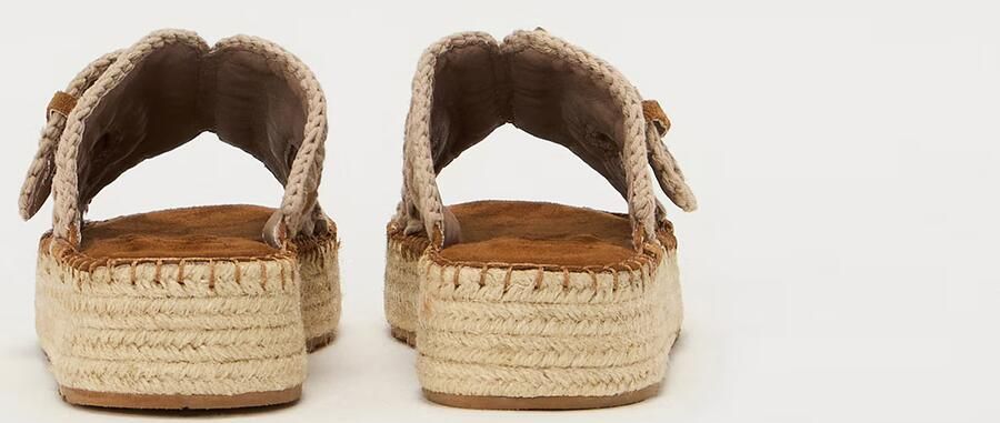 MOU Slippers Dames Jute Sandal Maat: 41 Materiaal: Suède Kleur: Bruin - Foto 10