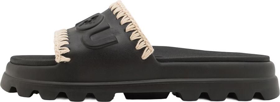 MOU Badslippers Dames Sequins Criss-cross Bio Sandal Maat: 41 Materiaal: Textiel Kleur: Zwart - Foto 10
