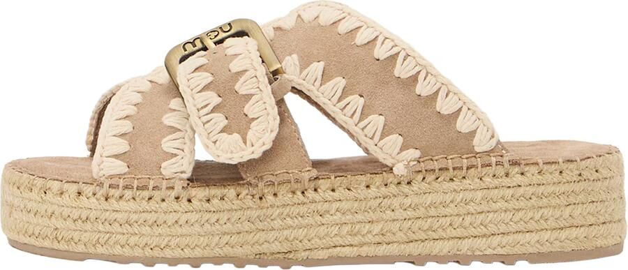 MOU Slippers Dames Jute Sandal Maat: 41 Materiaal: Suède Kleur: Beige - Foto 9