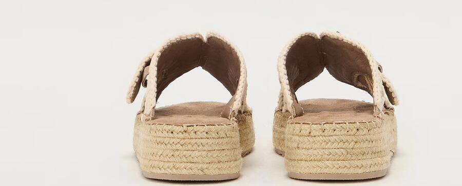 MOU Slippers Dames Jute Sandal Maat: 41 Materiaal: Suède Kleur: Beige - Foto 13