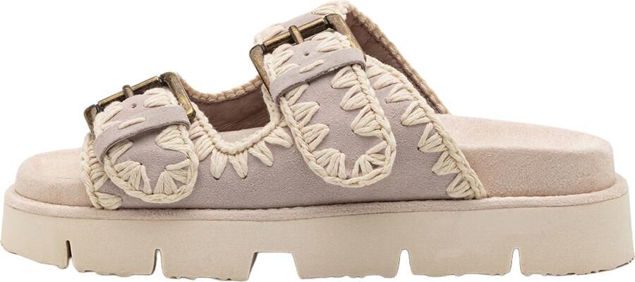 MOU Slippers Dames New Bio Maat: 38 Materiaal: Suède Kleur: Beige - Foto 13