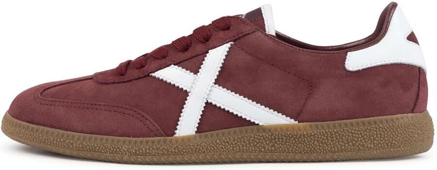 MUNICH Sneakers laag 'BARRU' bordeaux natuurwit