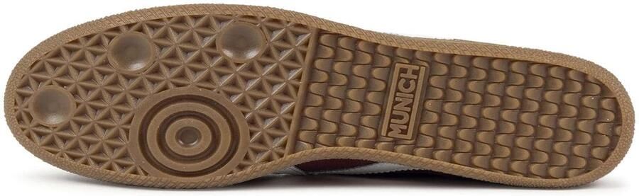 MUNICH Sneakers laag 'BARRU' bordeaux natuurwit - Foto 2