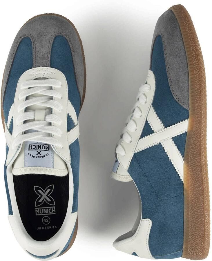 MUNICH Sneakers laag 'Barru' grijs petrol wit - Foto 3