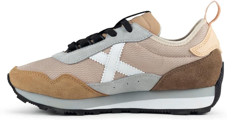 MUNICH Sneakers laag chocoladebruin gemengde kleuren