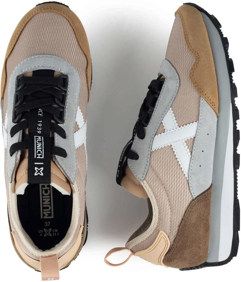 MUNICH Sneakers laag chocoladebruin gemengde kleuren - Foto 2