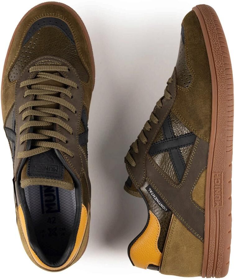 MUNICH Sneakers laag 'Continental Premium' bruin donkergeel kaki - Foto 2