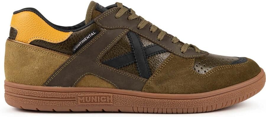 MUNICH Sneakers laag 'Continental Premium' bruin donkergeel kaki - Foto 4