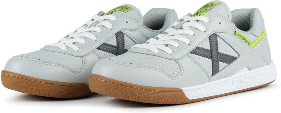 MUNICH Sneakers laag 'Continental V2' lichtgrijs donkergrijs limoen - Foto 5