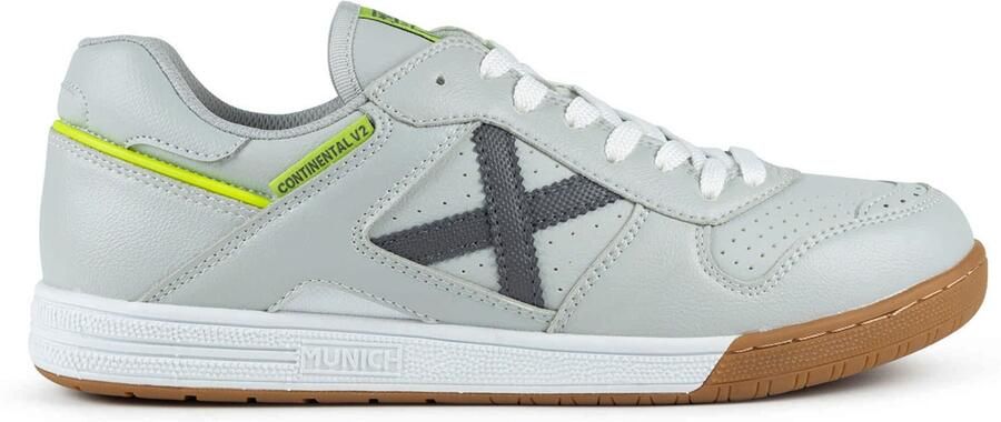 MUNICH Sneakers laag 'Continental V2' lichtgrijs donkergrijs limoen - Foto 4