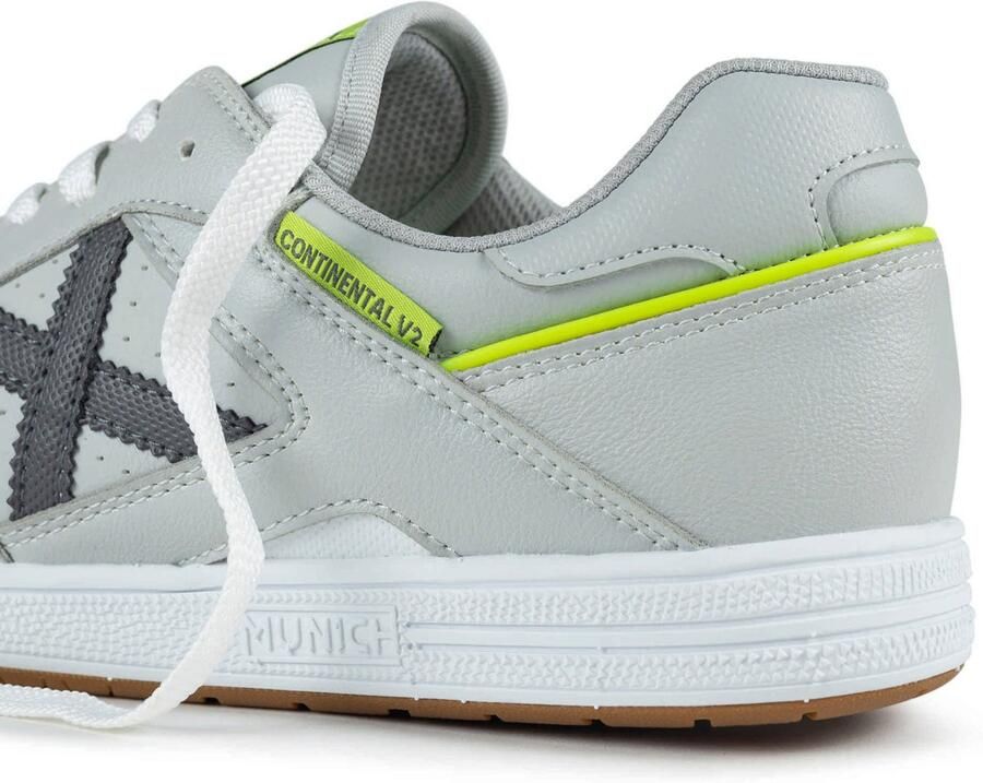 MUNICH Sneakers laag 'Continental V2' lichtgrijs donkergrijs limoen - Foto 3