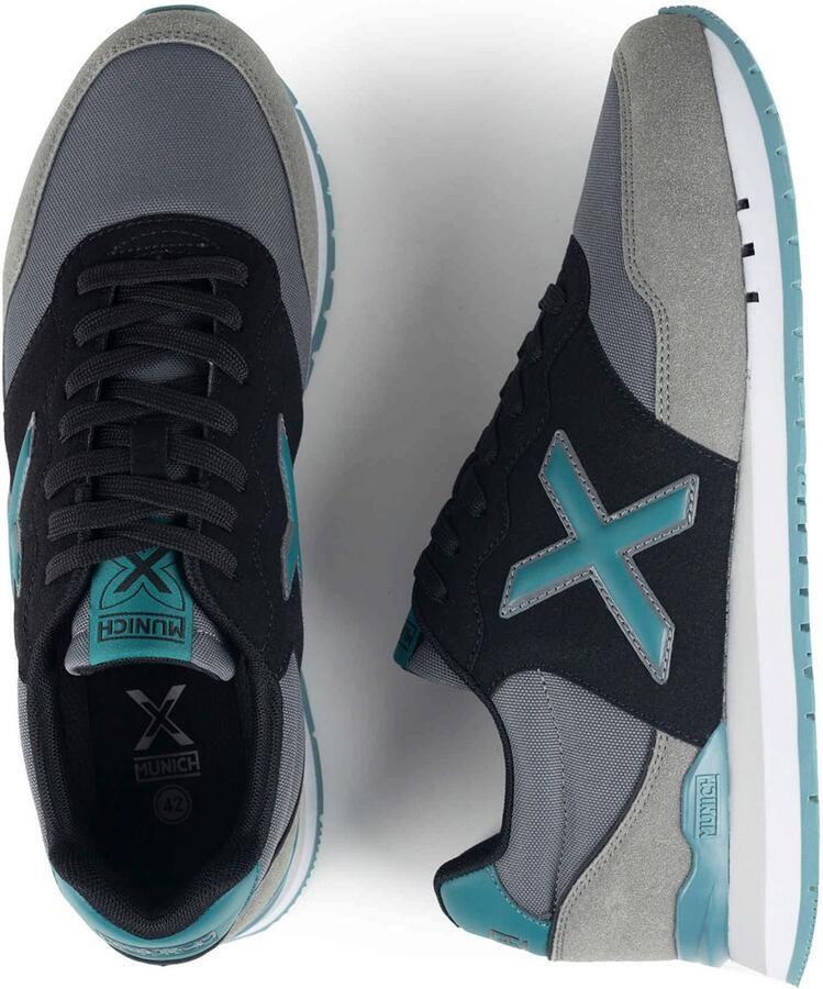 MUNICH Sneakers laag 'Dash 2.0' cyaan blauw rookgrijs zwart - Foto 3