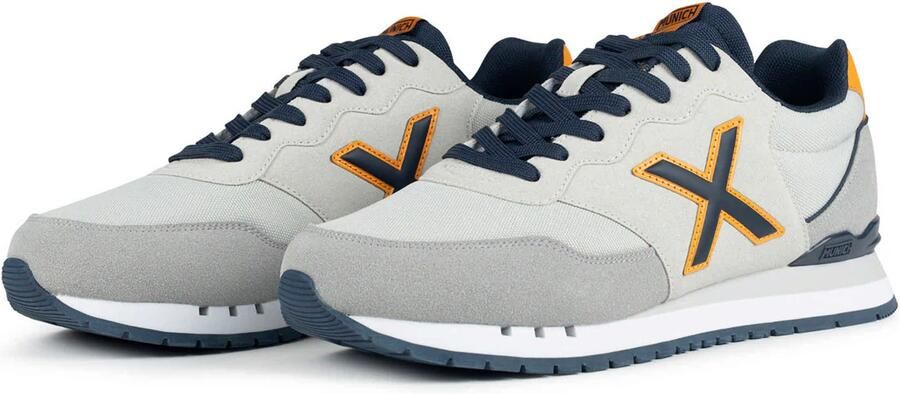 MUNICH Sneakers laag 'Dash 2.0' donkerblauw goudgeel lichtgrijs - Foto 6