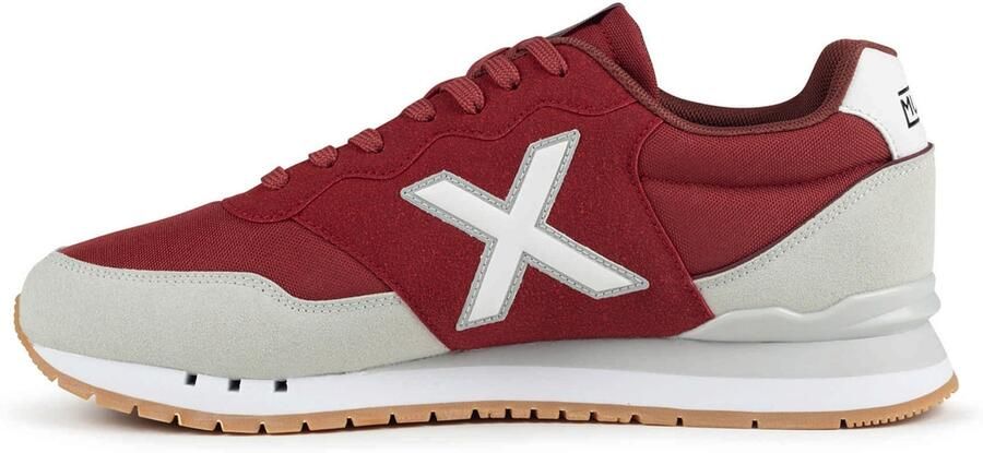 MUNICH Sneakers laag 'Dash 2.0' lichtgrijs bordeaux wit