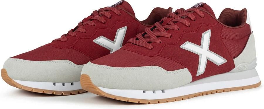 MUNICH Sneakers laag 'Dash 2.0' lichtgrijs bordeaux wit - Foto 5