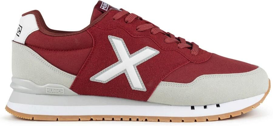 MUNICH Sneakers laag 'Dash 2.0' lichtgrijs bordeaux wit - Foto 4
