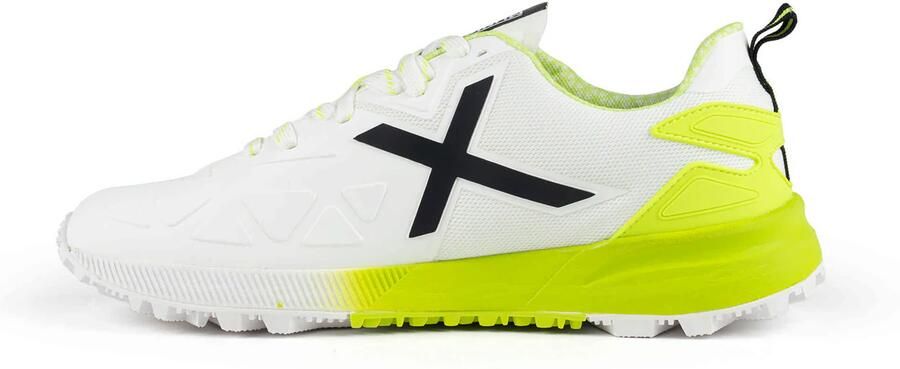 MUNICH Sneakers laag 'Drag' lichtgroen wit