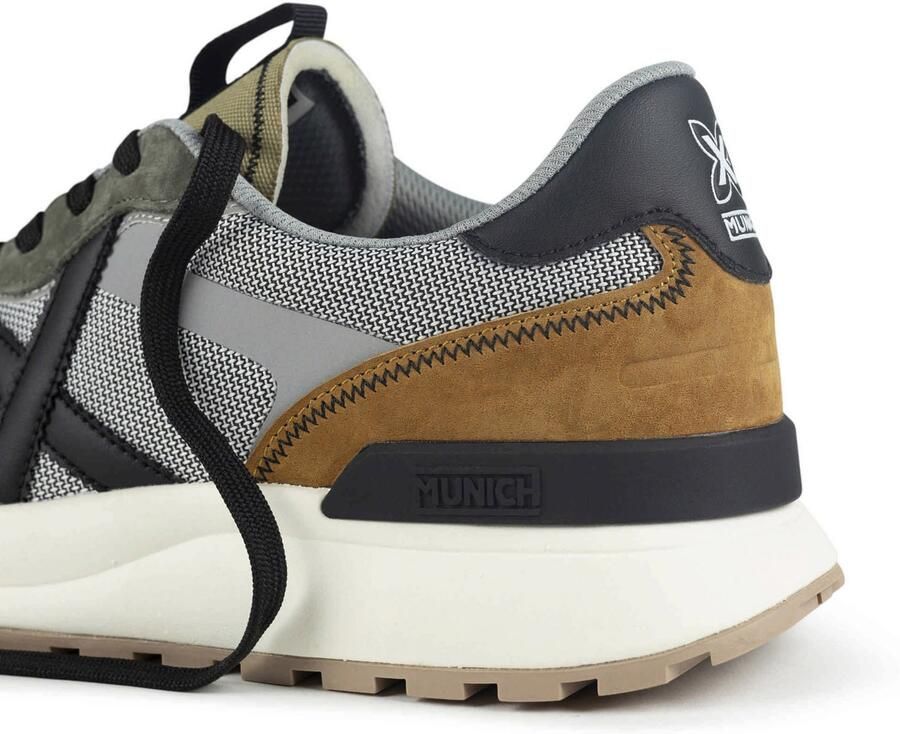 MUNICH Sneakers laag 'Dynamix' lichtbruin lichtgrijs donkergrijs - Foto 2