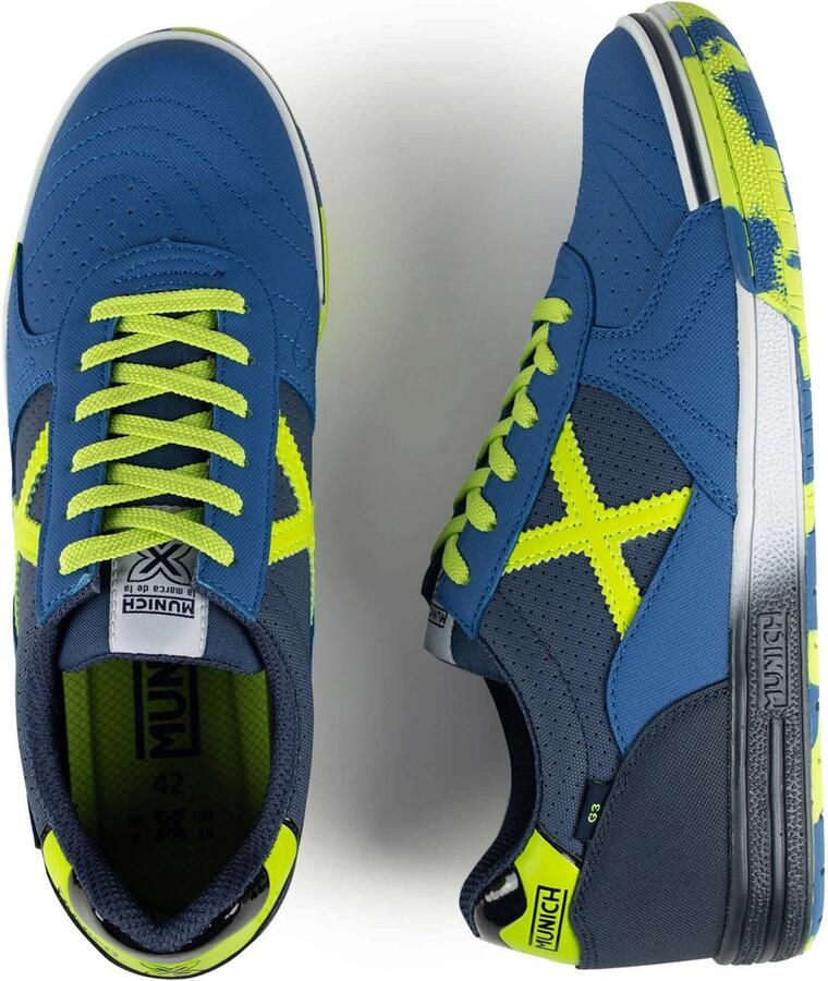 MUNICH Sneakers laag 'G-3' blauw navy limoen - Foto 3