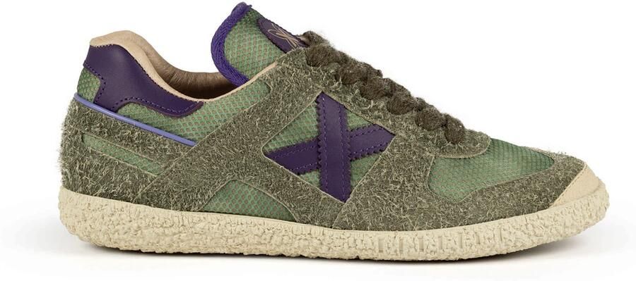 MUNICH Sneakers laag 'Goal' kaki donkerlila