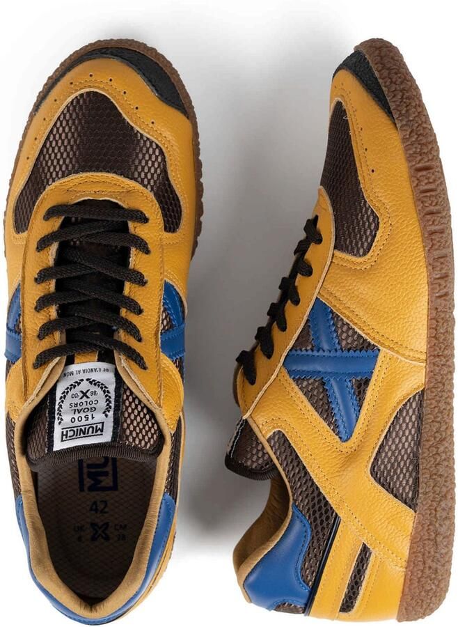 MUNICH Sneakers laag 'GOAL' mosterd gemengde kleuren - Foto 2