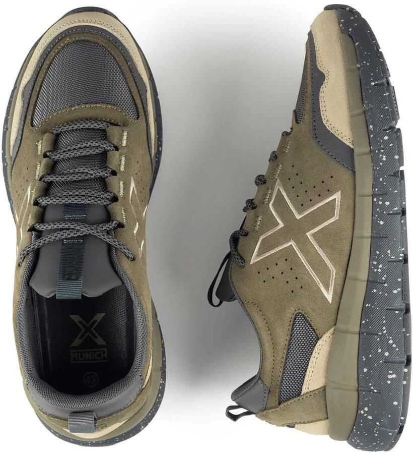 MUNICH Sneakers laag 'KAVA' kaki gemengde kleuren - Foto 2
