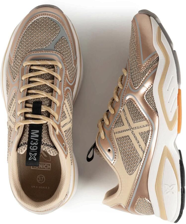 MUNICH Sneakers laag 'Leap' beige rose-goud zwart - Foto 3
