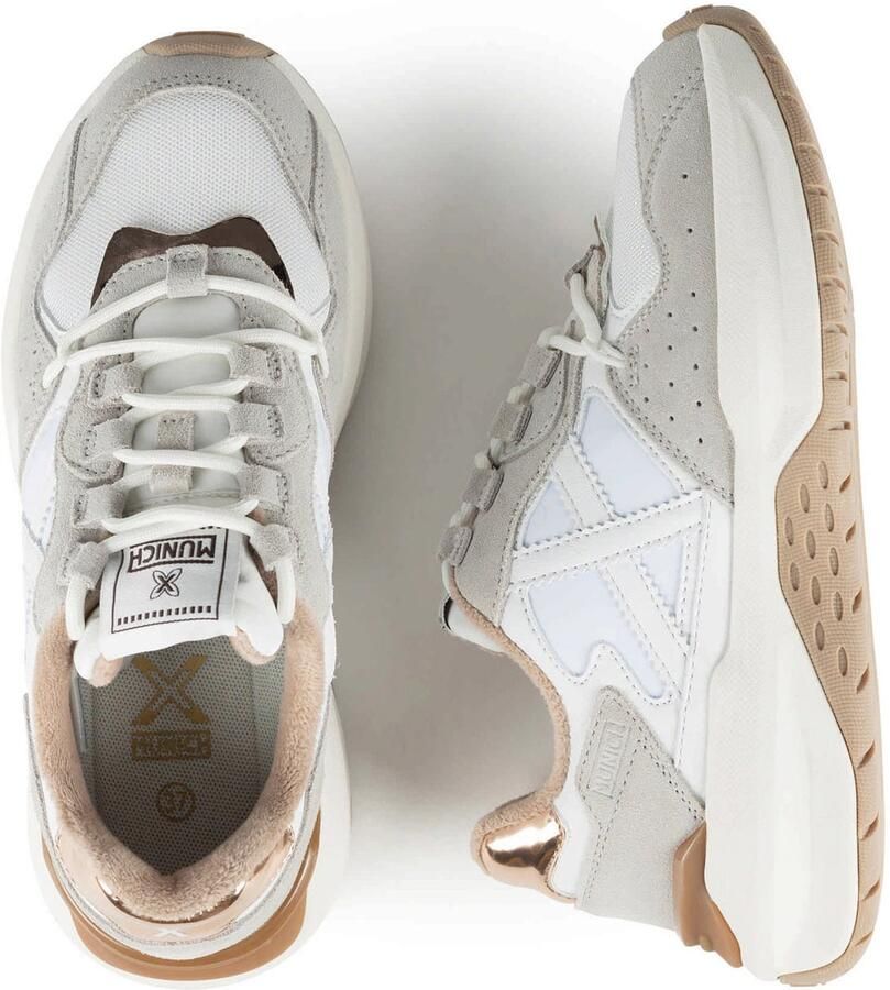 MUNICH Sneakers laag 'Nexa' koper grijs wit - Foto 2
