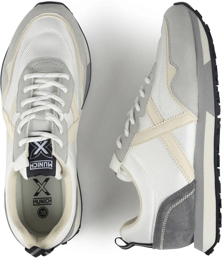 MUNICH Sneakers laag 'Next' beige donkergrijs wit - Foto 3