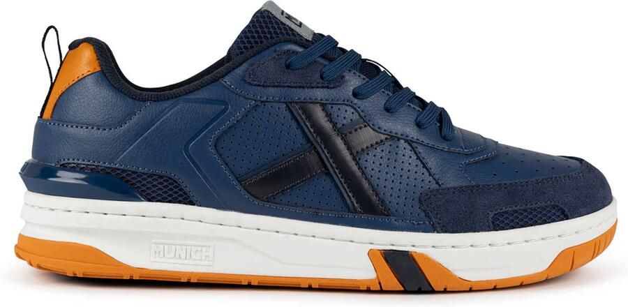 MUNICH Sneakers laag 'Pivot' nachtblauw cognac - Foto 4