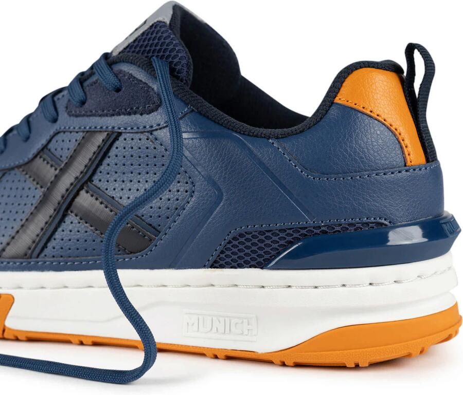 MUNICH Sneakers laag 'Pivot' nachtblauw cognac - Foto 2