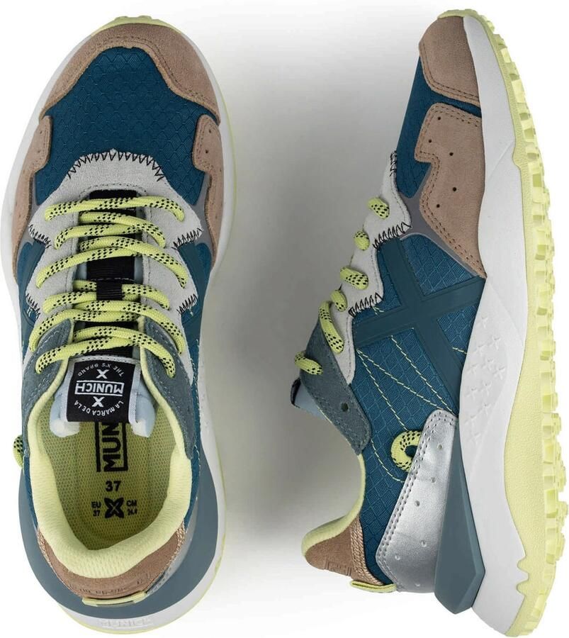 MUNICH Sneakers laag 'SHIBUYA' petrol gemengde kleuren - Foto 5