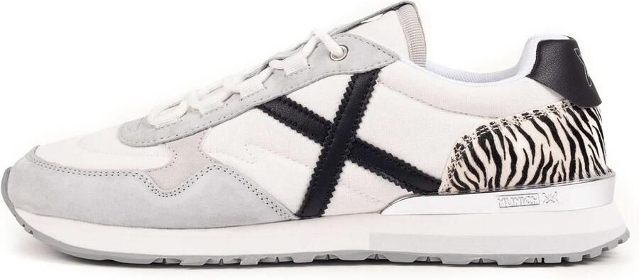 MUNICH Sneakers laag 'Sunset' grijs zwart wit