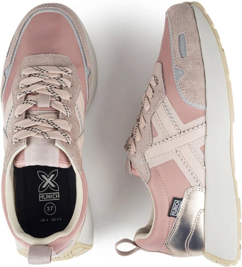MUNICH Sneakers laag 'XEMINE' gemengde kleuren pastelroze - Foto 3