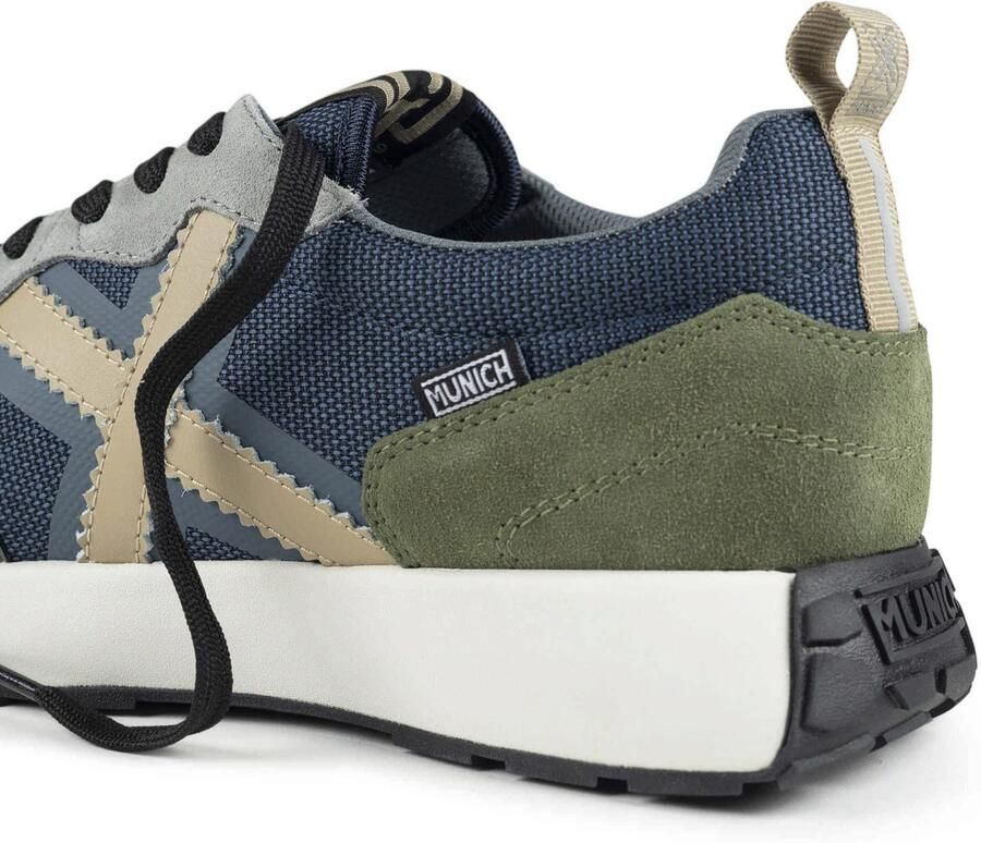 MUNICH Sneakers laag 'XEMINE' marine lichtgrijs olijfgroen - Foto 6