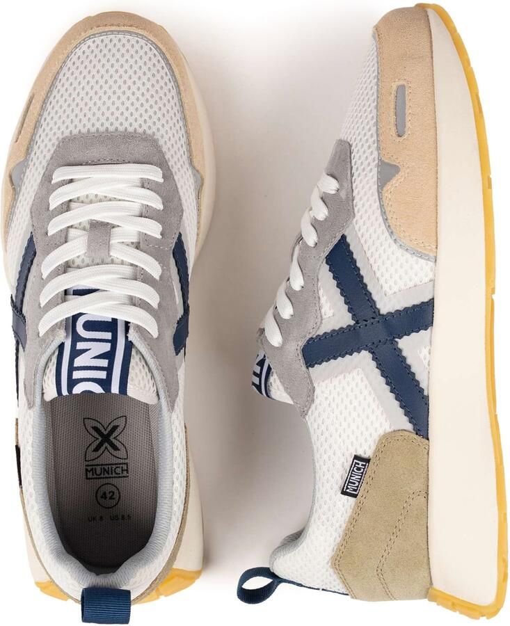 MUNICH Sneakers laag 'Xemine' navy taupe wit - Foto 4