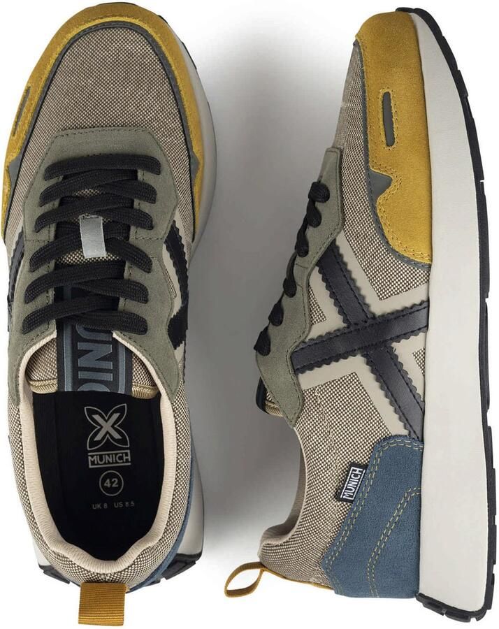 MUNICH Sneakers laag 'XEMINE' taupe gemengde kleuren - Foto 5
