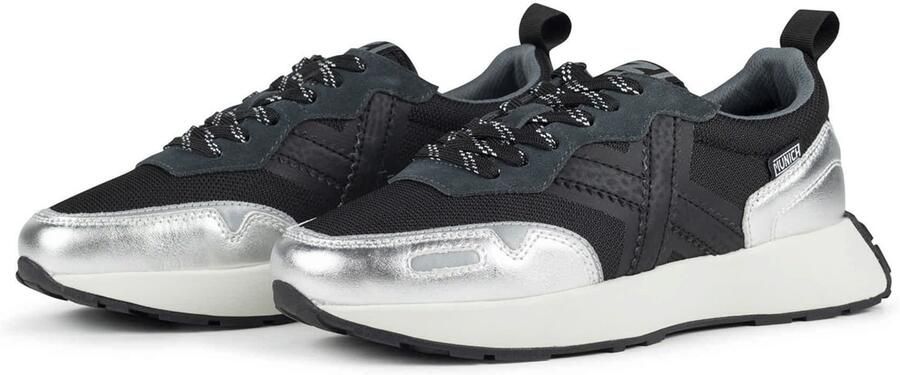 MUNICH Sneakers laag 'XEMINE' zwart zilver - Foto 4