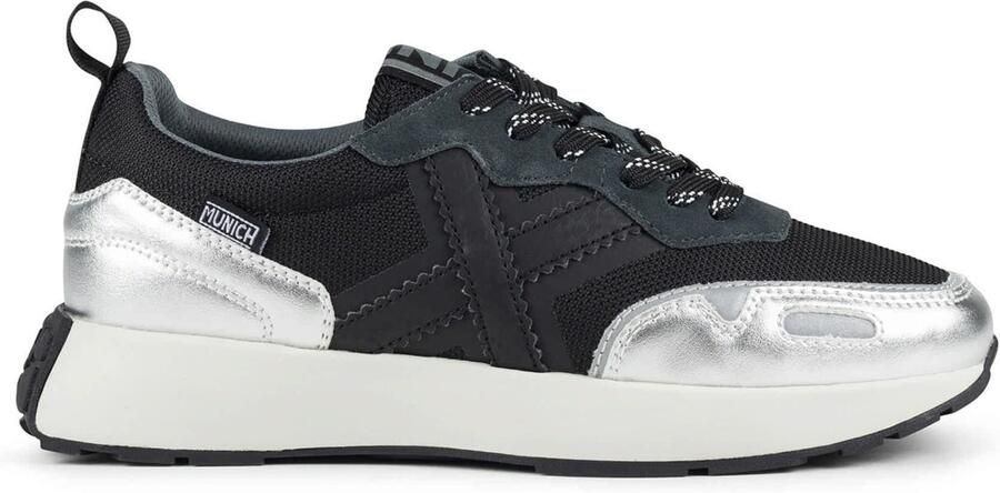 MUNICH Sneakers laag 'XEMINE' zwart zilver - Foto 3