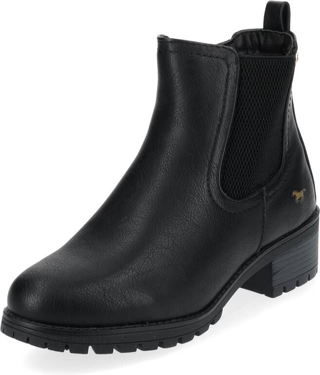 Mustang Shoes Chelsea-boots enkellaars hakken met zijstretch - Foto 3