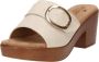 Mustang Shoes Slippers blokhak zomerschoen slippers met grote decoratieve gesp - Thumbnail 3