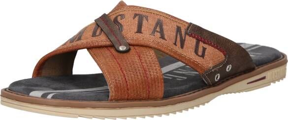 Mustang Shoes Slippers zomerschoen slippers badschoen met opvallende logo-opschrift - Foto 10