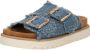 Mustang Slippers Dames Blauw - Thumbnail 3