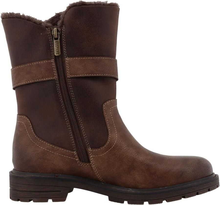 MUSTANG Boots 'Bienke' bruin donkerbruin