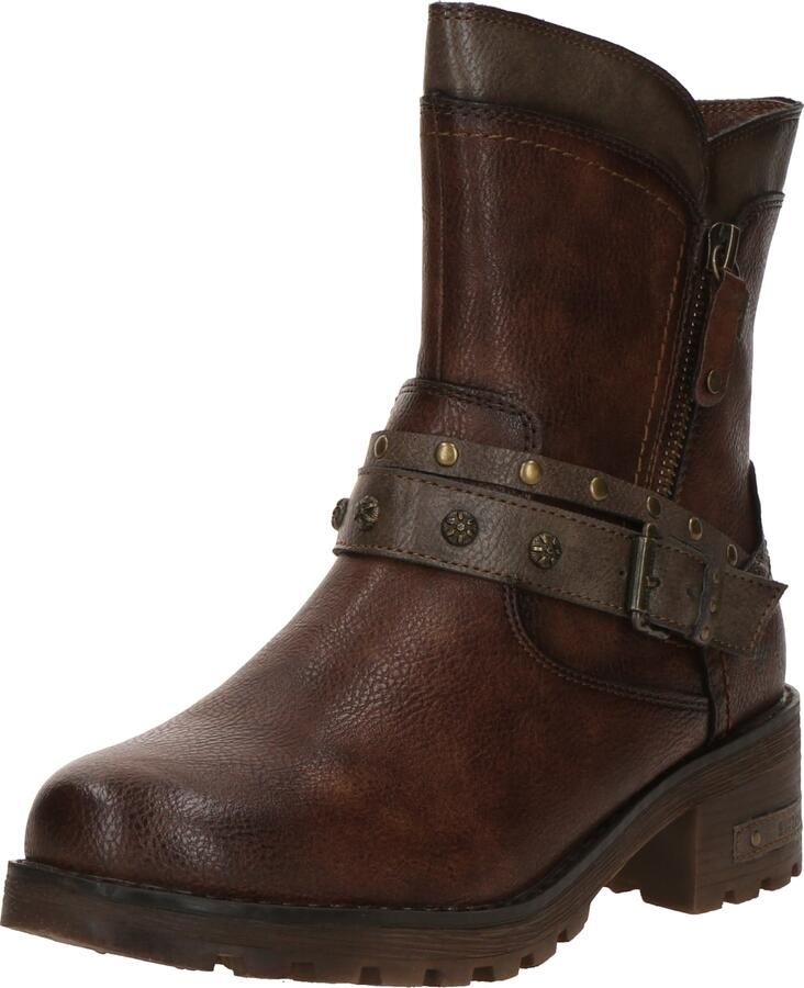 Mustang dames Tex-enkellaarsjes gevoerd bruin 15M0082002-brown - Foto 2