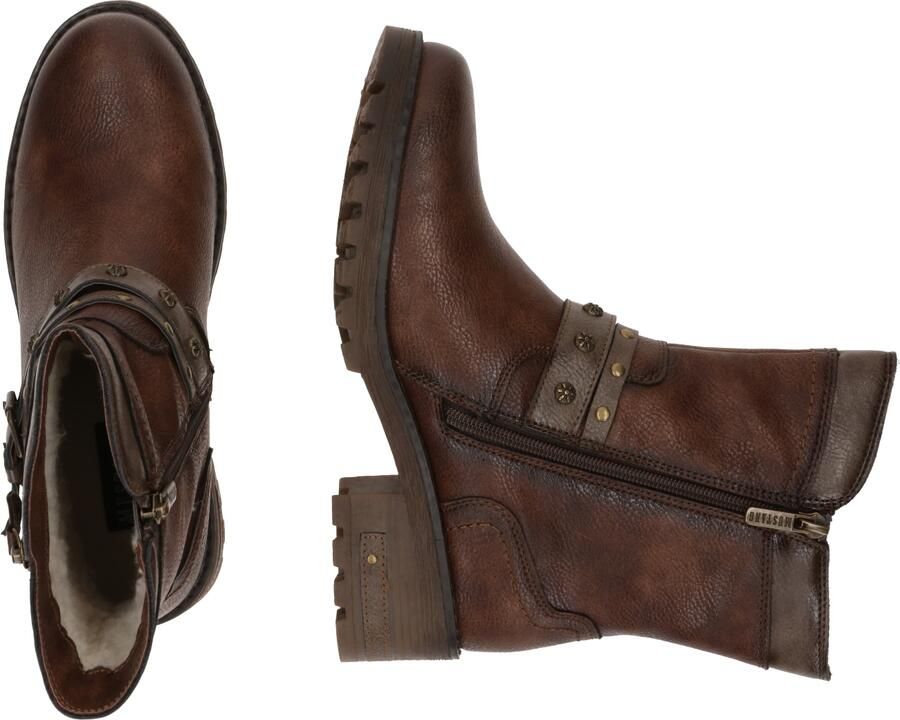 Mustang dames Tex-enkellaarsjes gevoerd bruin 15M0082002-brown - Foto 3