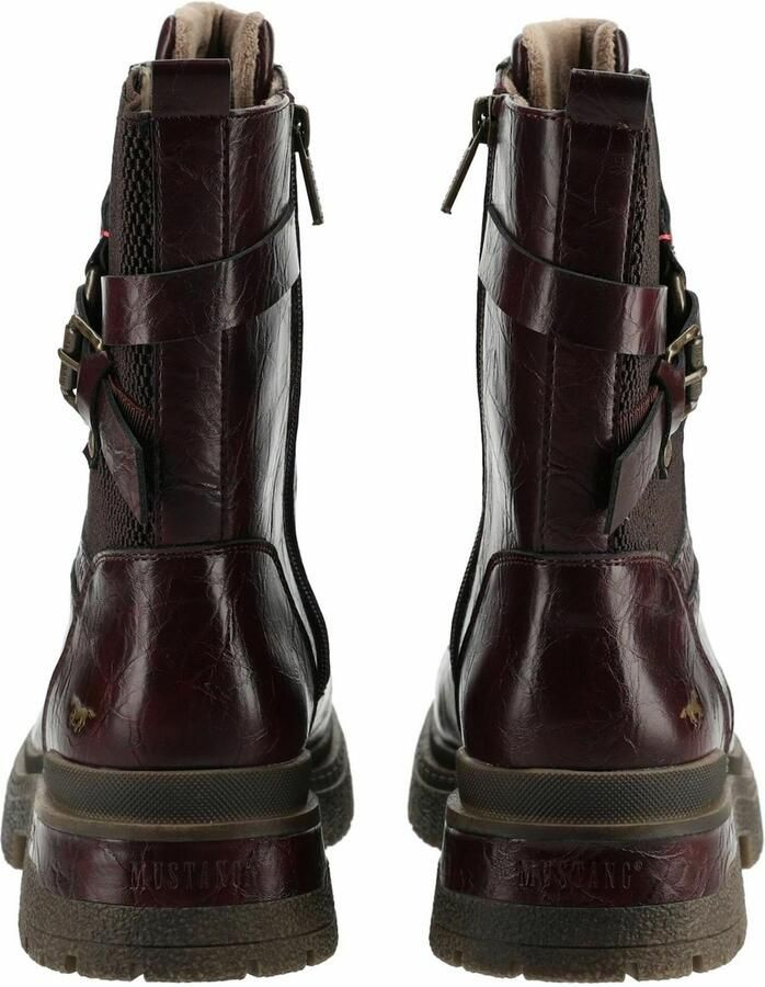 MUSTANG Boots wijnrood zwart - Foto 4