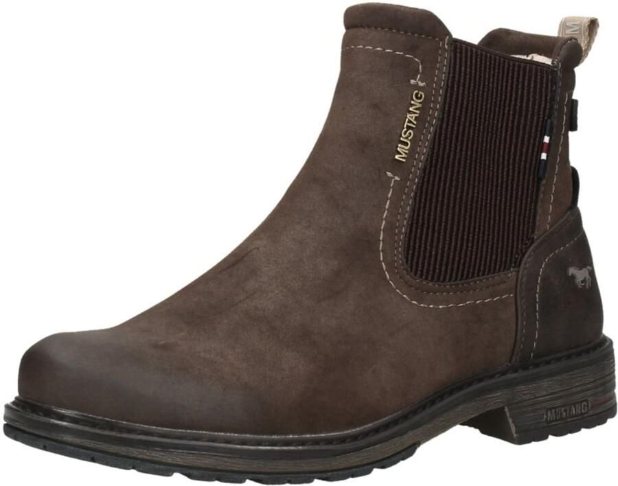 Mustang Shoes Chelsea-boots slip-on boots ankle boots block heel side stretch insert - Foto 2