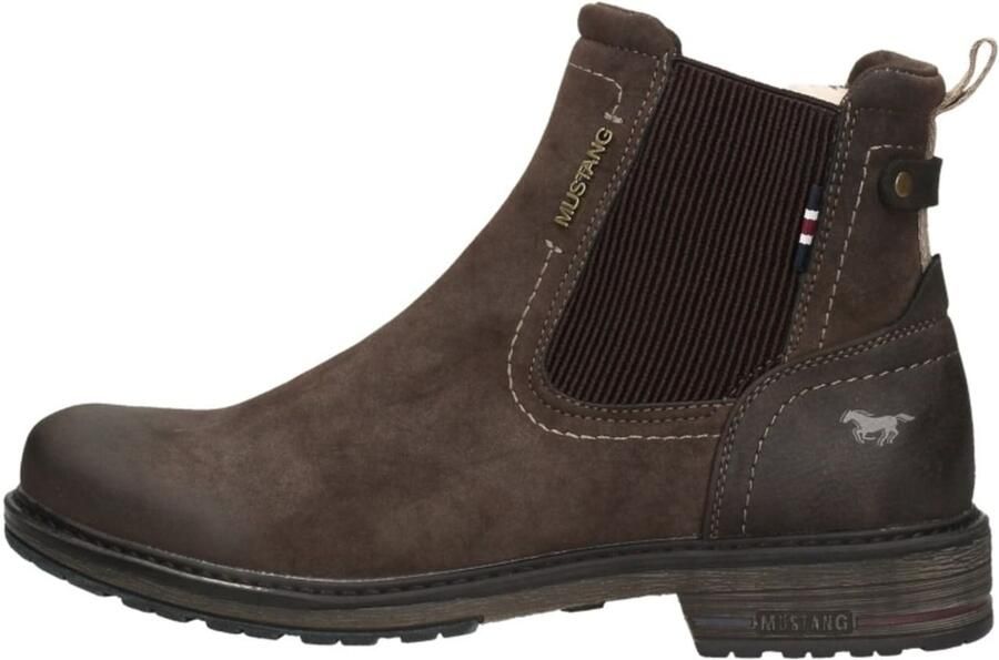 Mustang Shoes Chelsea-boots slip-on boots ankle boots block heel side stretch insert - Foto 3